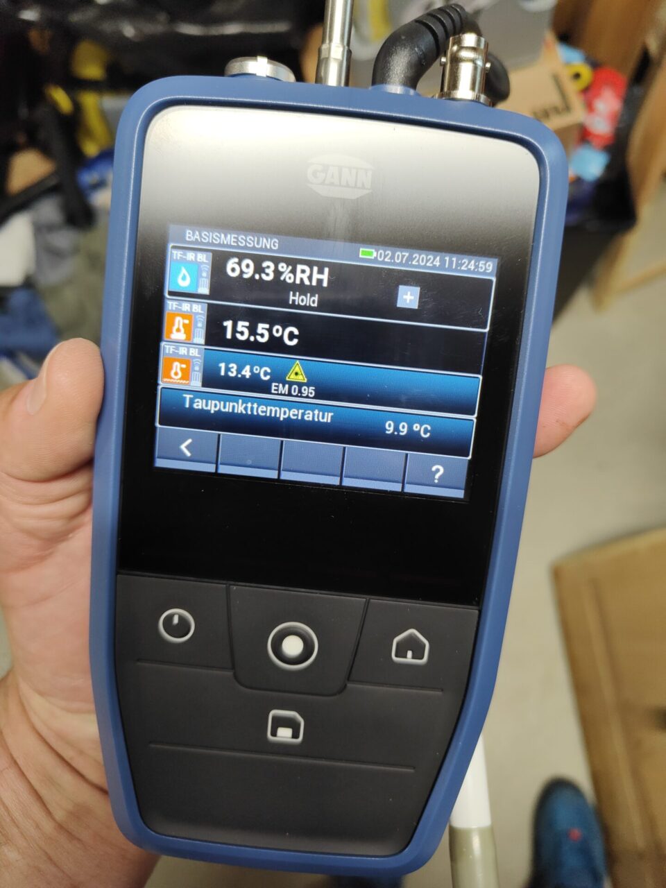 Messung mit Messgerät